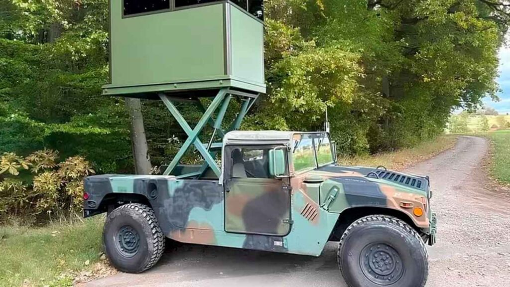 Охотничий кабриолет-трансформер: на продажу выставили уникальный Hummer с гидровышкой
